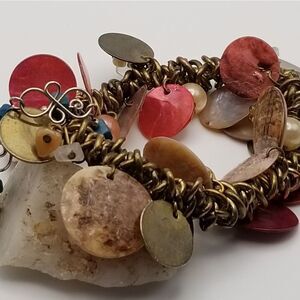 Gypsy jingle sequin bracelet. B418